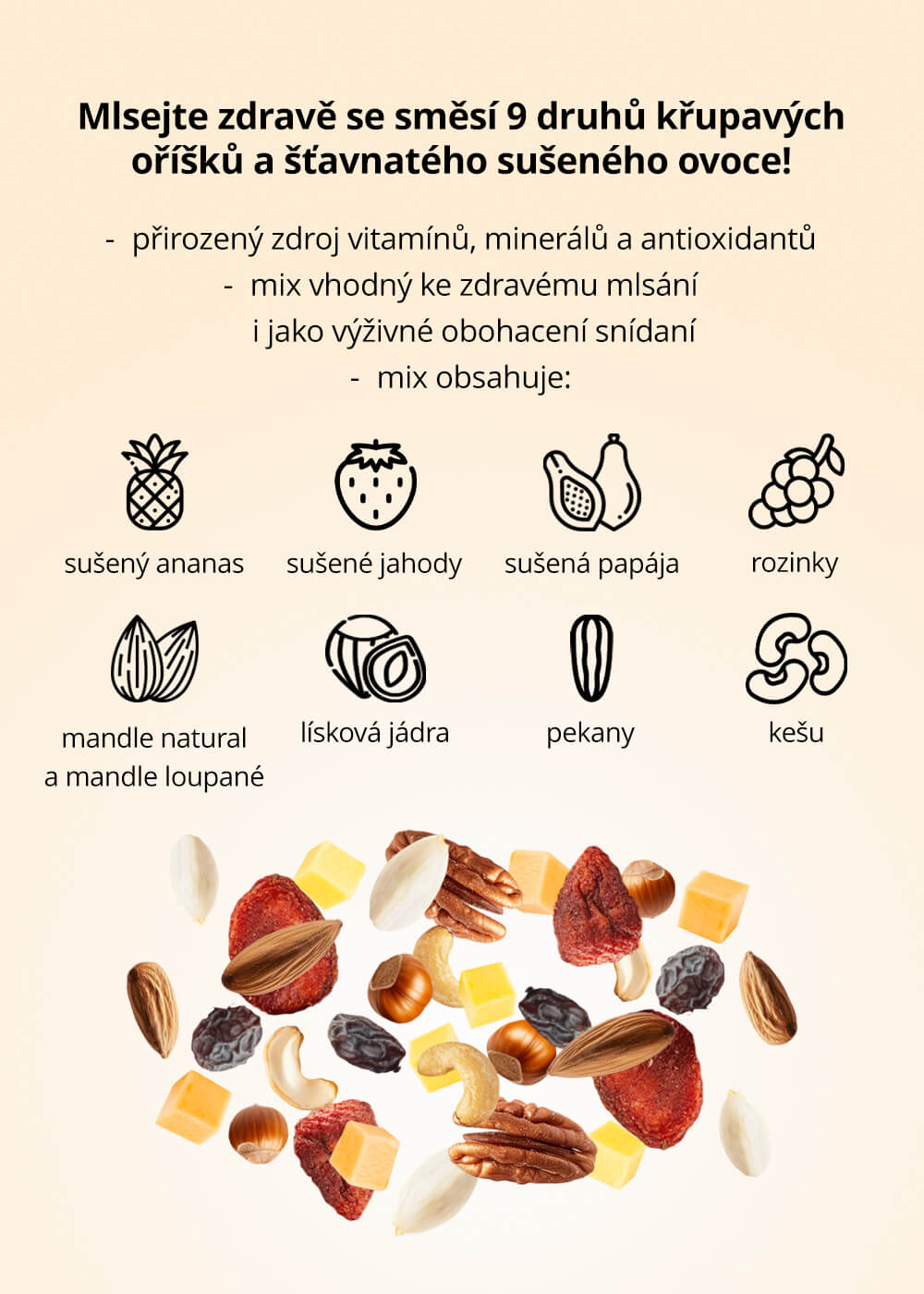 VENIRA fit mix ořechů a sušeného ovoce — náhled 8