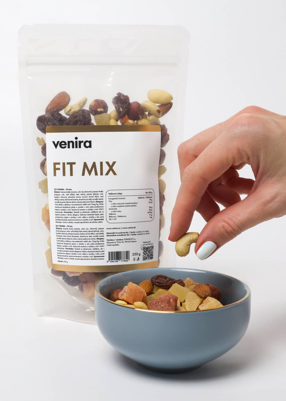 VENIRA fit mix ořechů a sušeného ovoce — náhled 7
