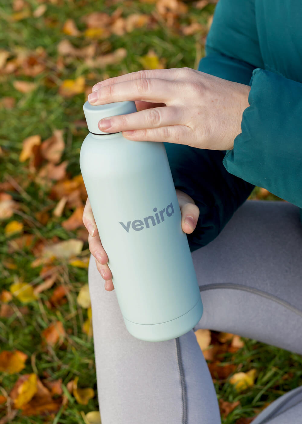 VENIRA termoláhev s uzávěrem, mintová, 500 ml