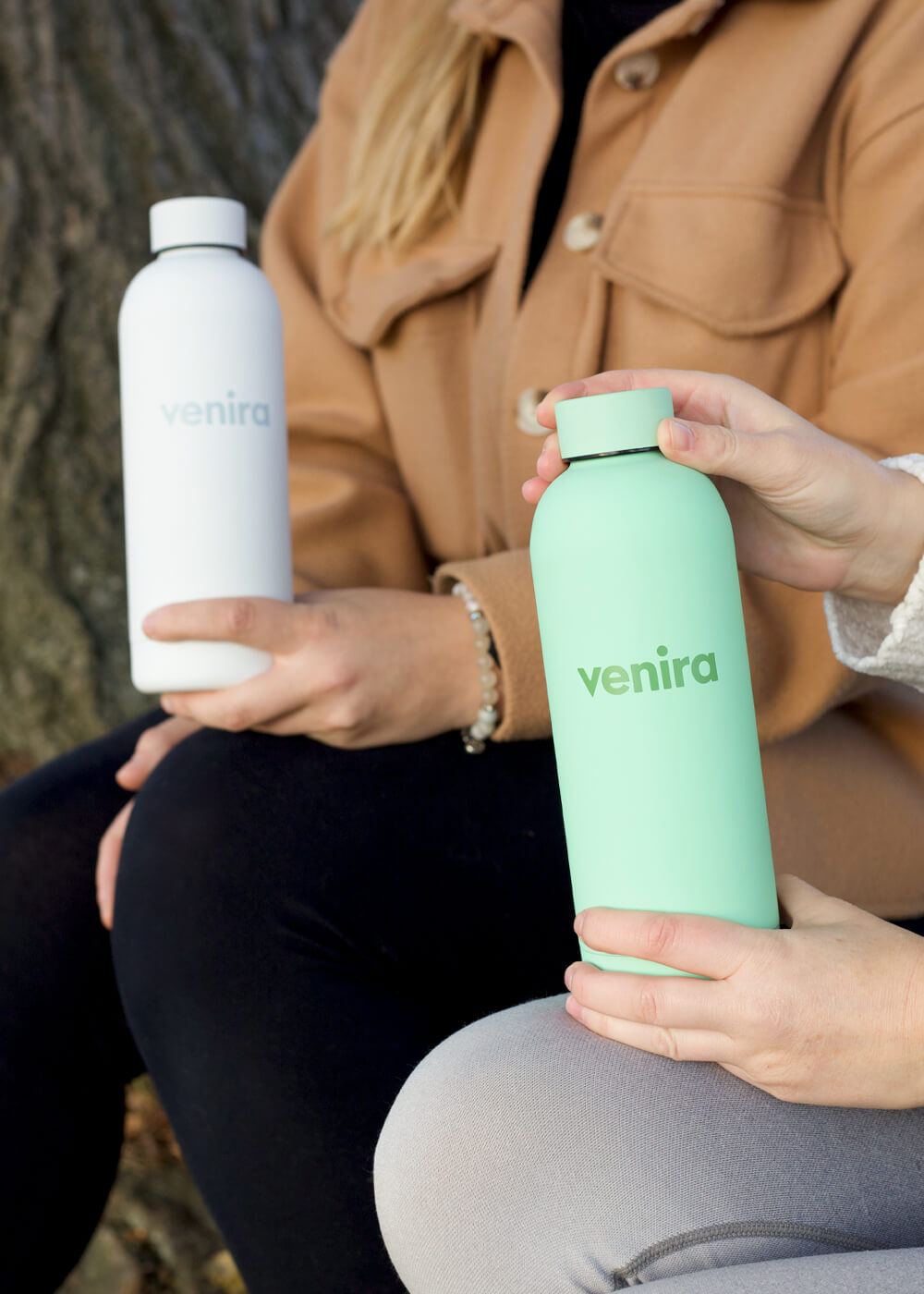 VENIRA termoláhev s uzávěrem, bílá, 500 ml