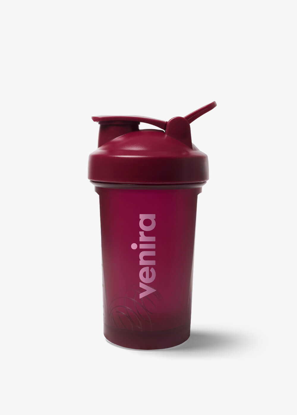 VENIRA shaker PRO s poutkem, vínový, 400 ml 400 ml