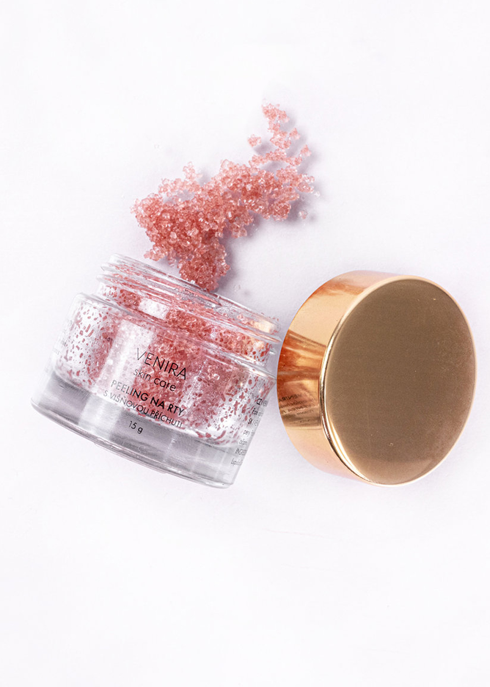 VENIRA peeling na rty s višňovou příchutí, 15 g