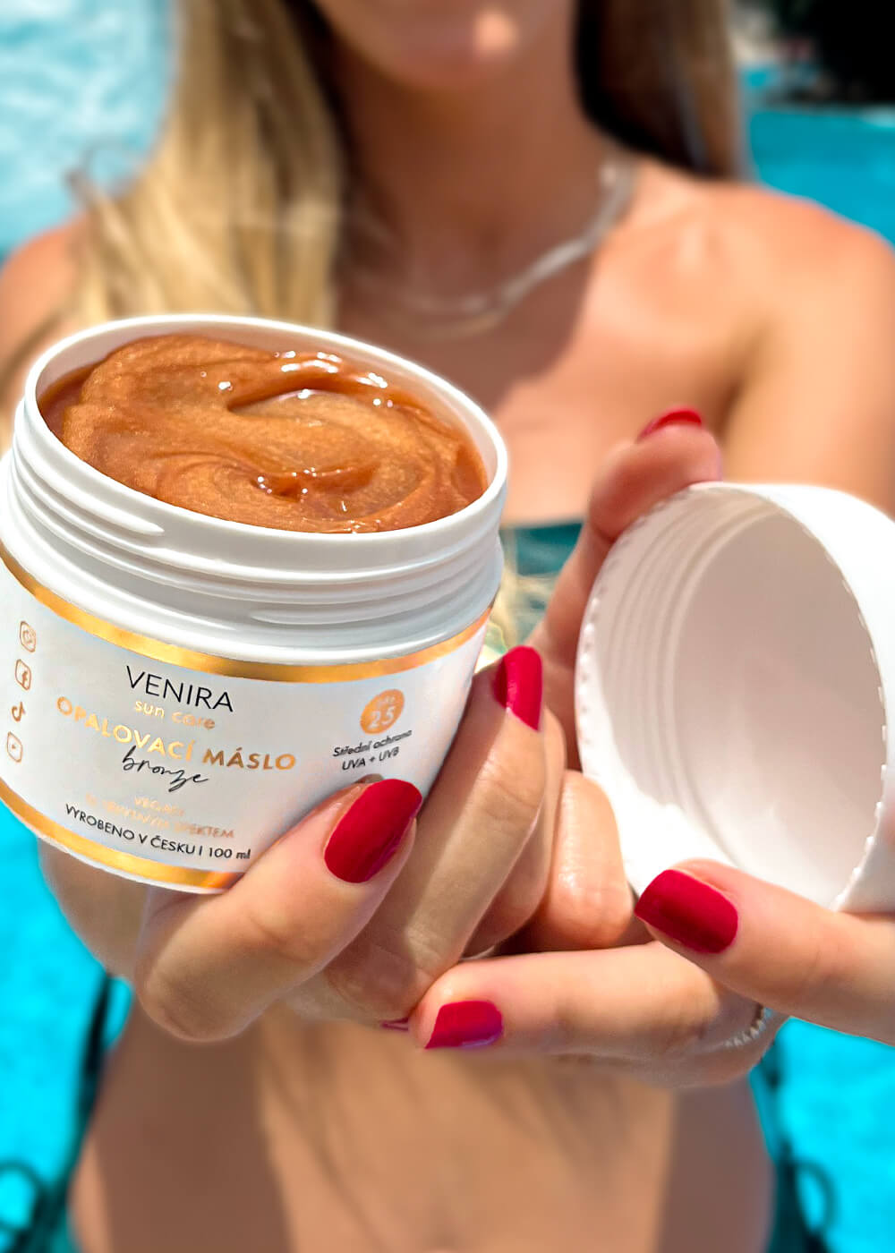 VENIRA opalovací máslo, bronze, SPF 25, 100 ml