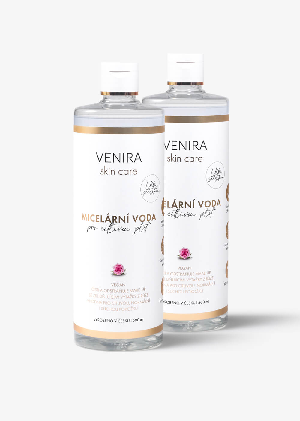 VENIRA micelární voda pro citlivou pleť, 500 ml, 2 kusy 500 ml, 2 kusy