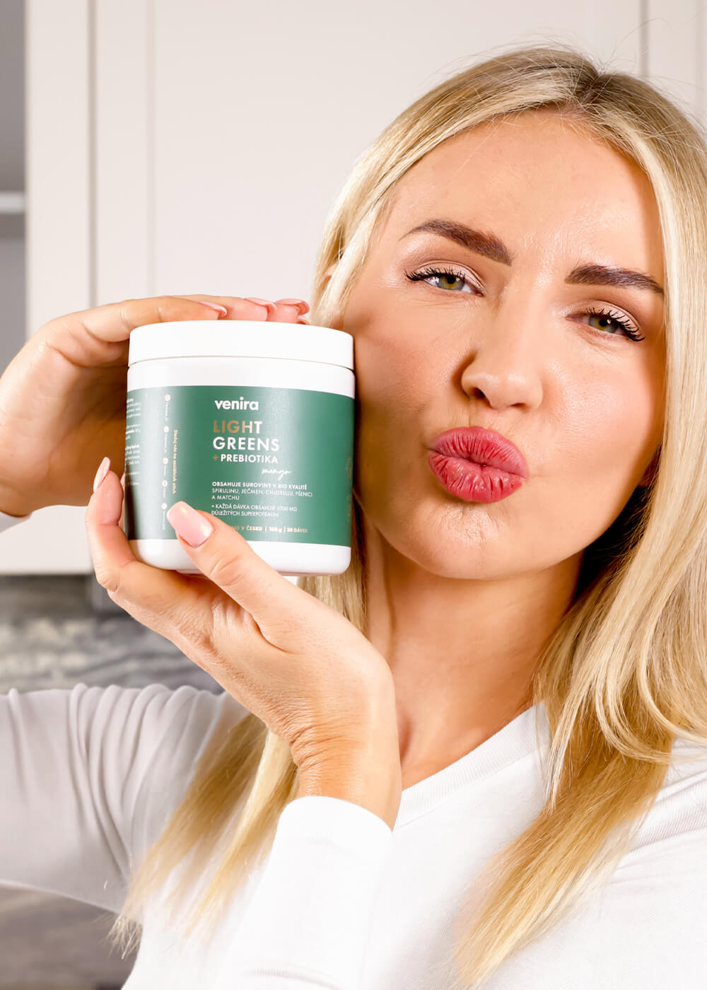 VENIRA light greens + prebiotika, mango, 168 g