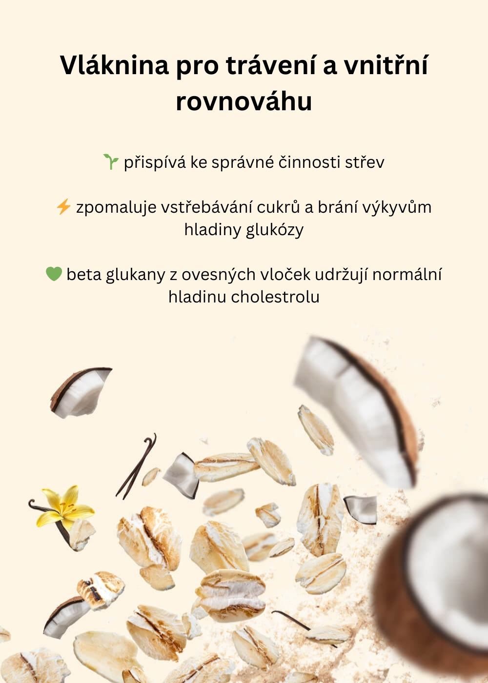 Minutová ovesná kaše s proteinem – coconut cream — náhled 7
