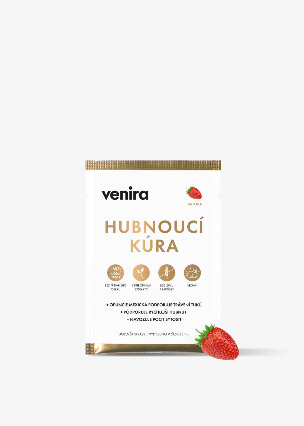 VENIRA hubnoucí kúra - vzorek, jahoda, 4 g