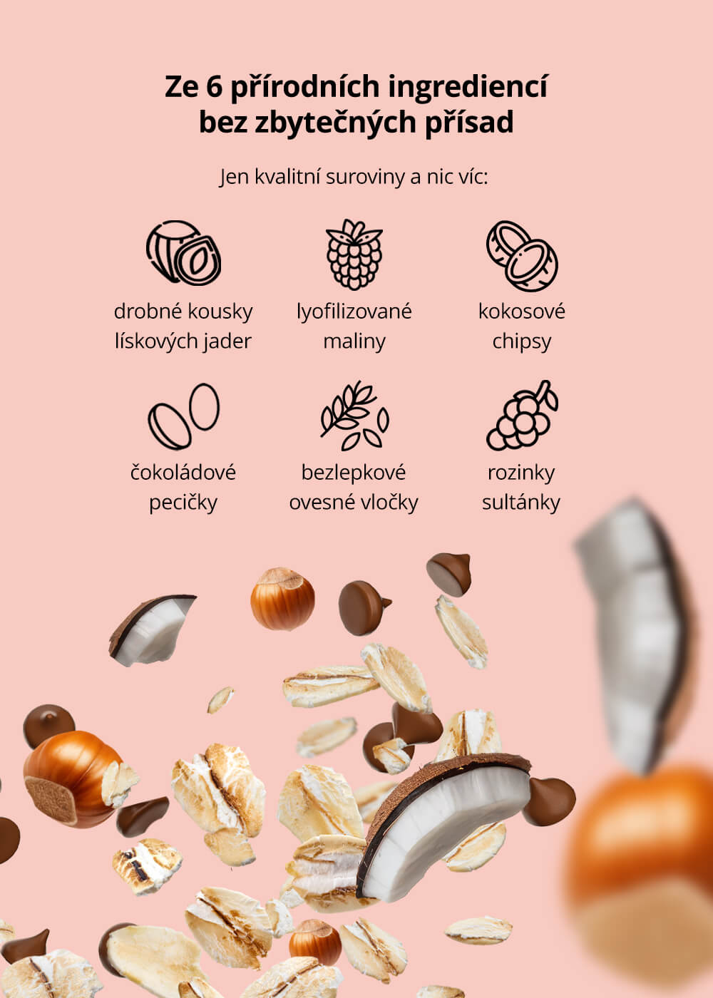 Deluxe müsli, malina a lískový ořech — náhled 9