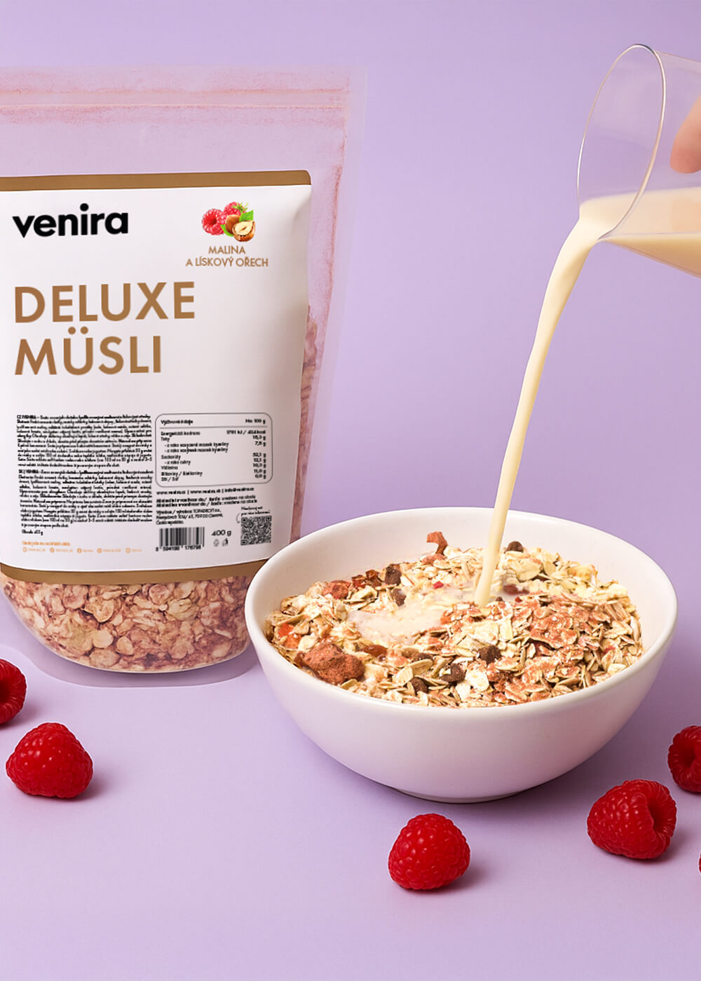 Deluxe müsli, malina a lískový ořech — náhled 2