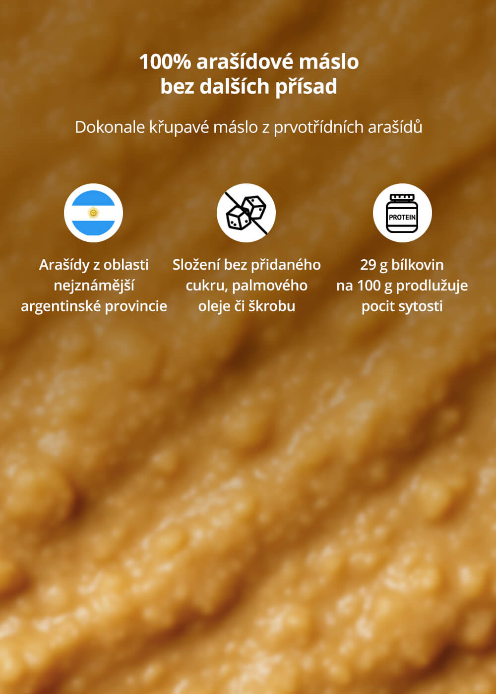 VENIRA arašídové máslo, křupavé (crunchy), 330 g