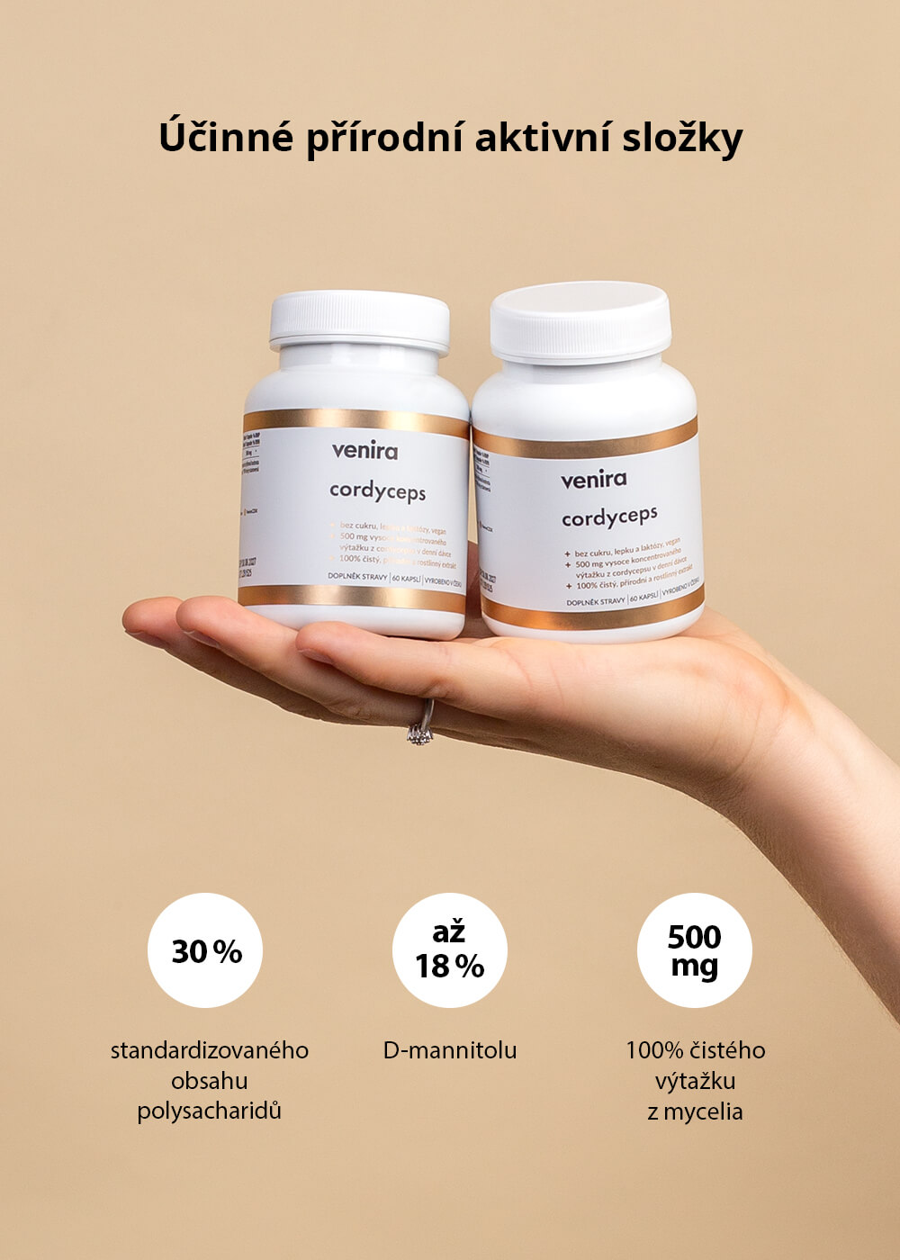 VENIRA cordyceps - 60 kapslí