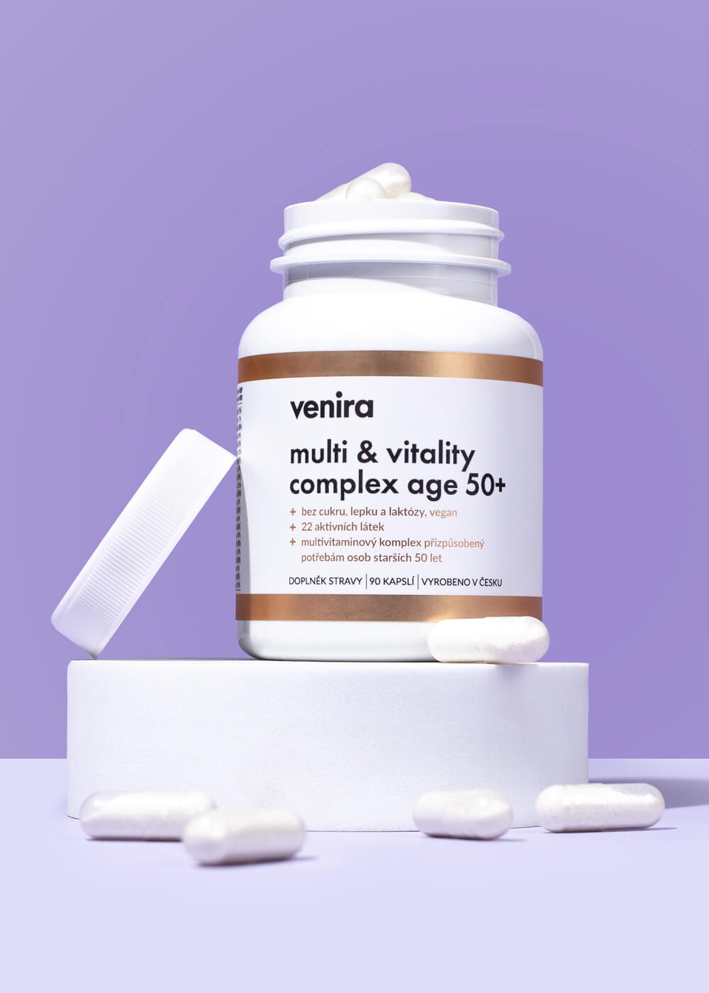 VENIRA multi & vitality complex age 50+, 90 kapslí