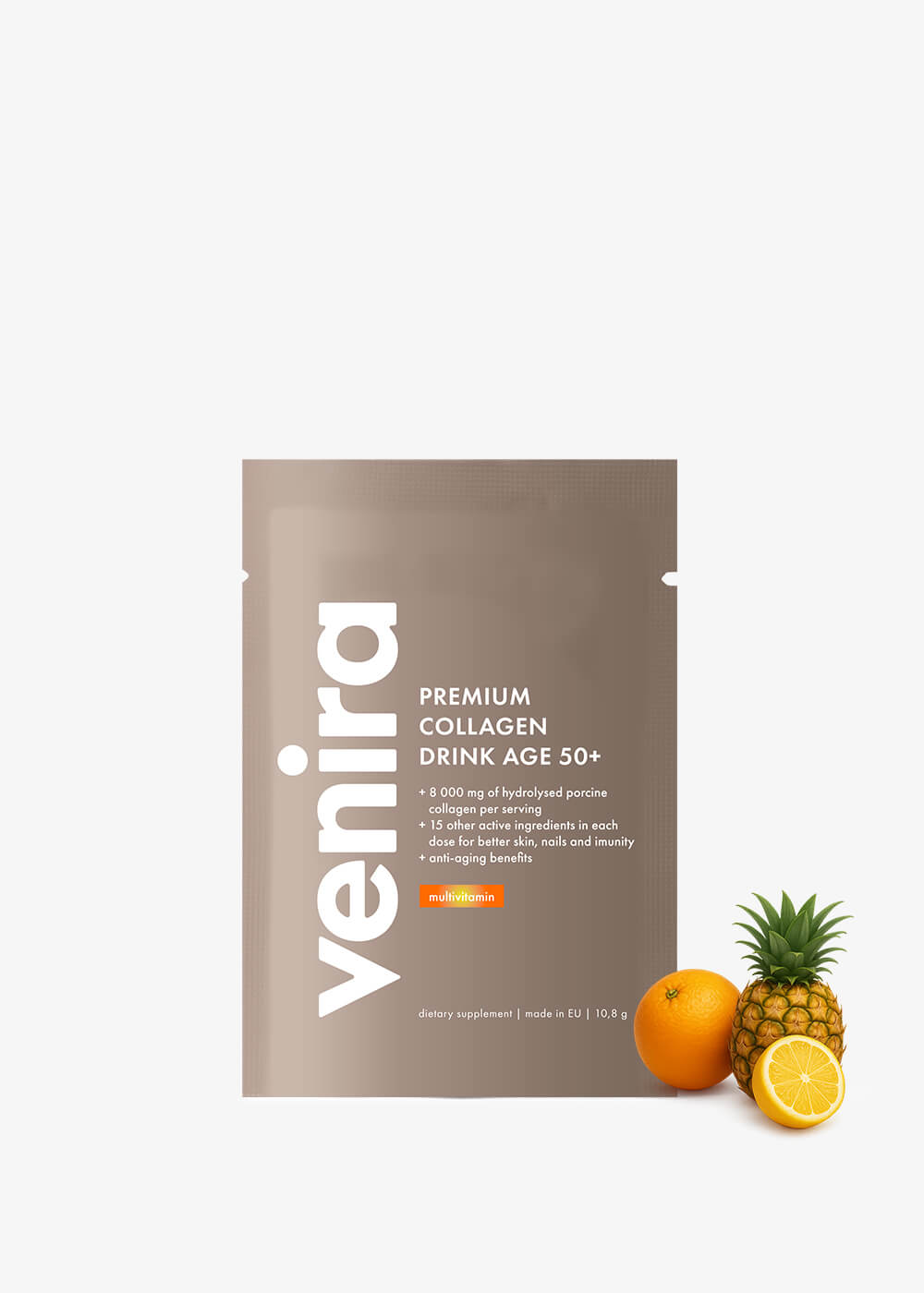 VENIRA PREMIUM kolagenový drink pro vlasy, nehty a pleť, age 50+ - vzorek, multivitamin, 10,8 g multivitamin, 10,8 g