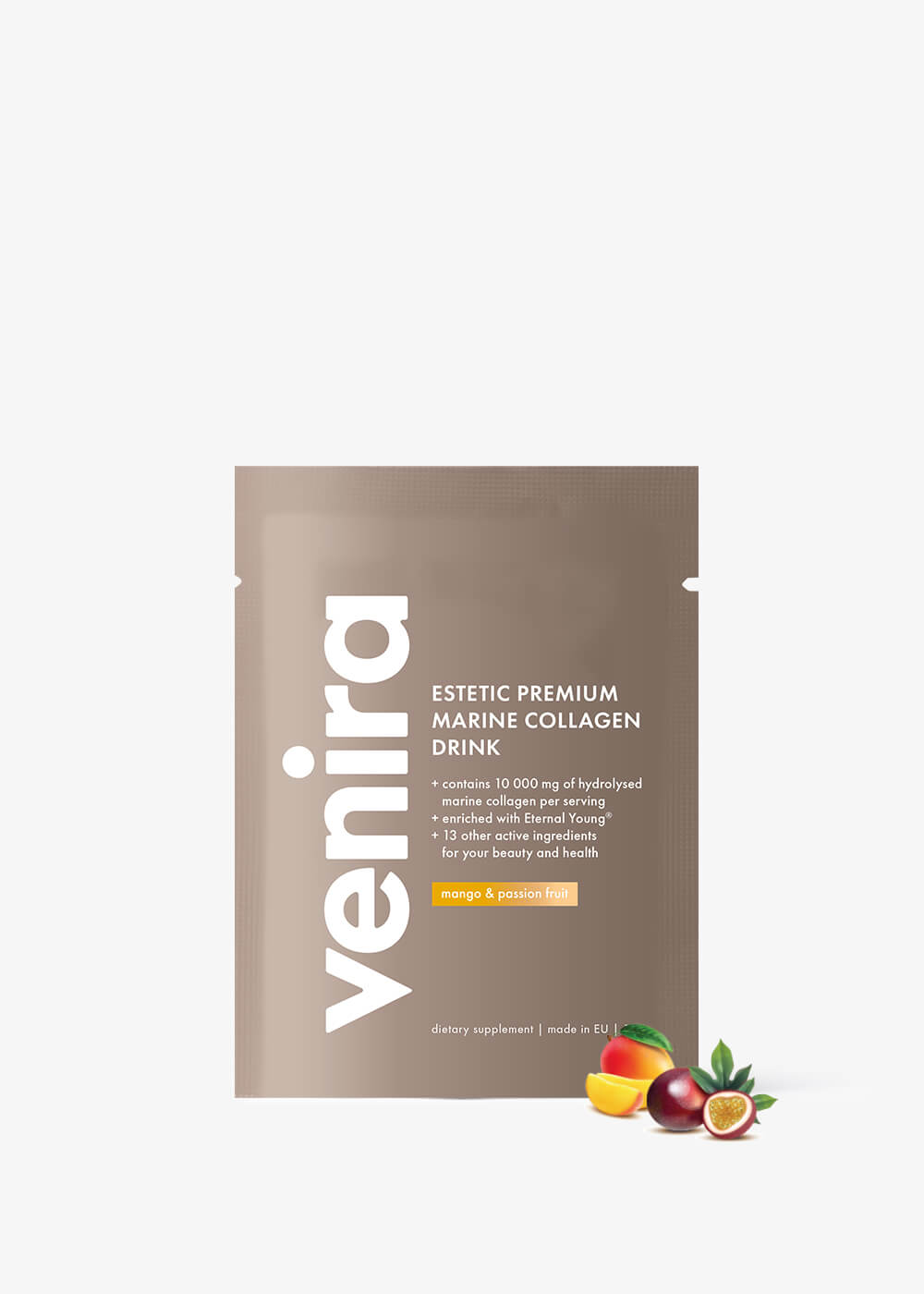 VENIRA ESTETIC PREMIUM kolagenový drink - vzorek - mango-maracuja, mořský kolagen, 12 g mango-maracuja, mořský kolagen, 12 g