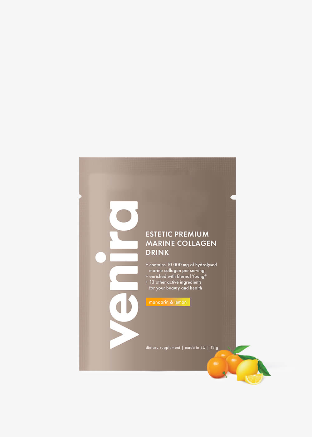 VENIRA ESTETIC PREMIUM kolagenový drink - vzorek - mandarinka-citron, mořský kolagen, 12 g mandarinka-citron, mořský kolagen, 12 g