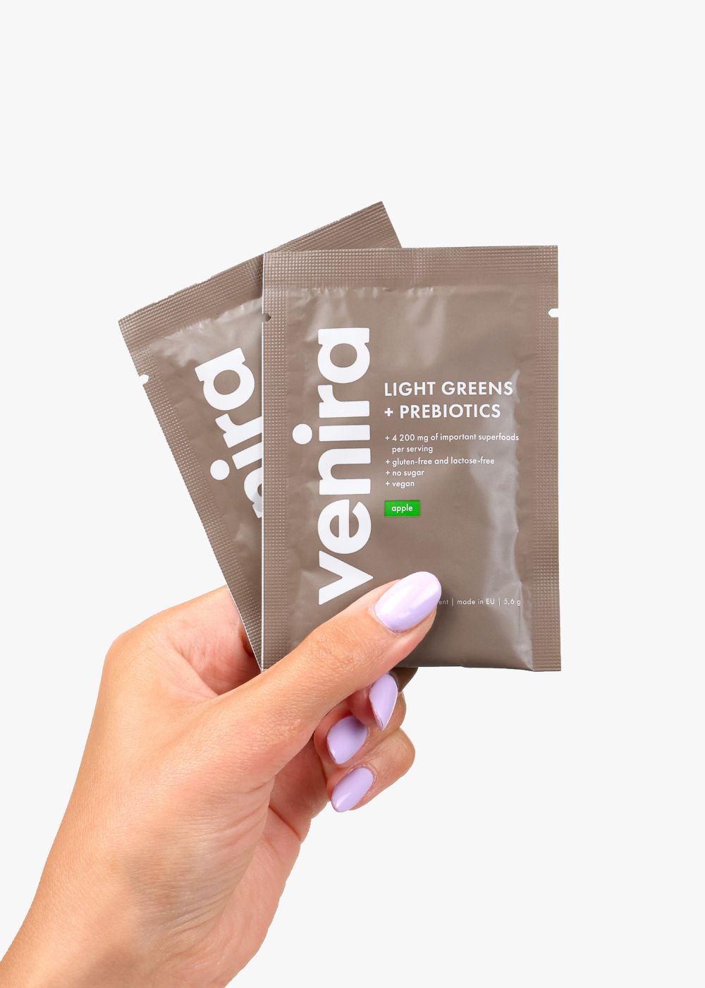 VENIRA light greens + prebiotika - vzorek, jablko, 5,6 g