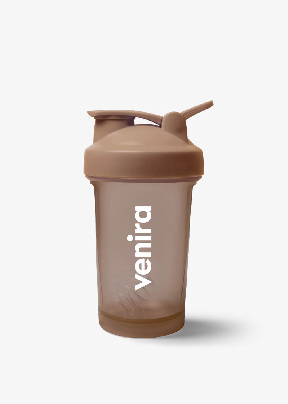 VENIRA shaker PRO s poutkem, tmavě hnědý - 400 ml 400 ml