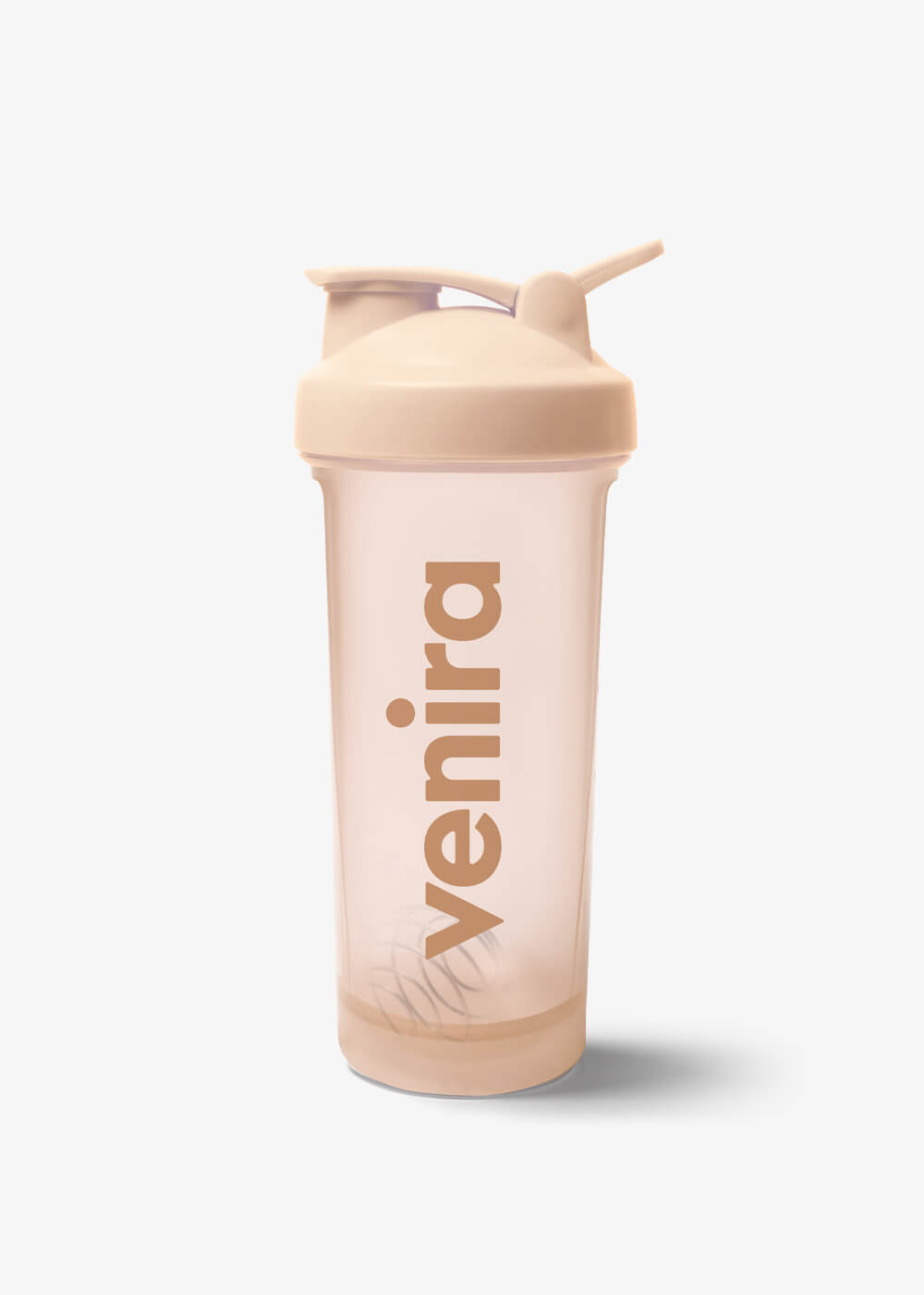 VENIRA shaker PRO s poutkem, béžový - 600 ml 600 ml
