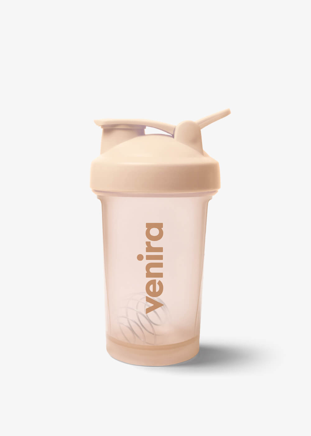 VENIRA shaker PRO s poutkem, béžový - 400 ml 400 ml