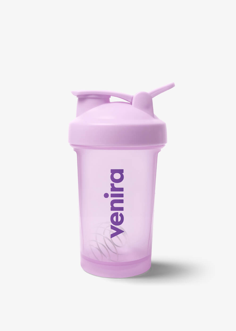 VENIRA shaker PRO s poutkem, fialový - 400 ml 400 ml