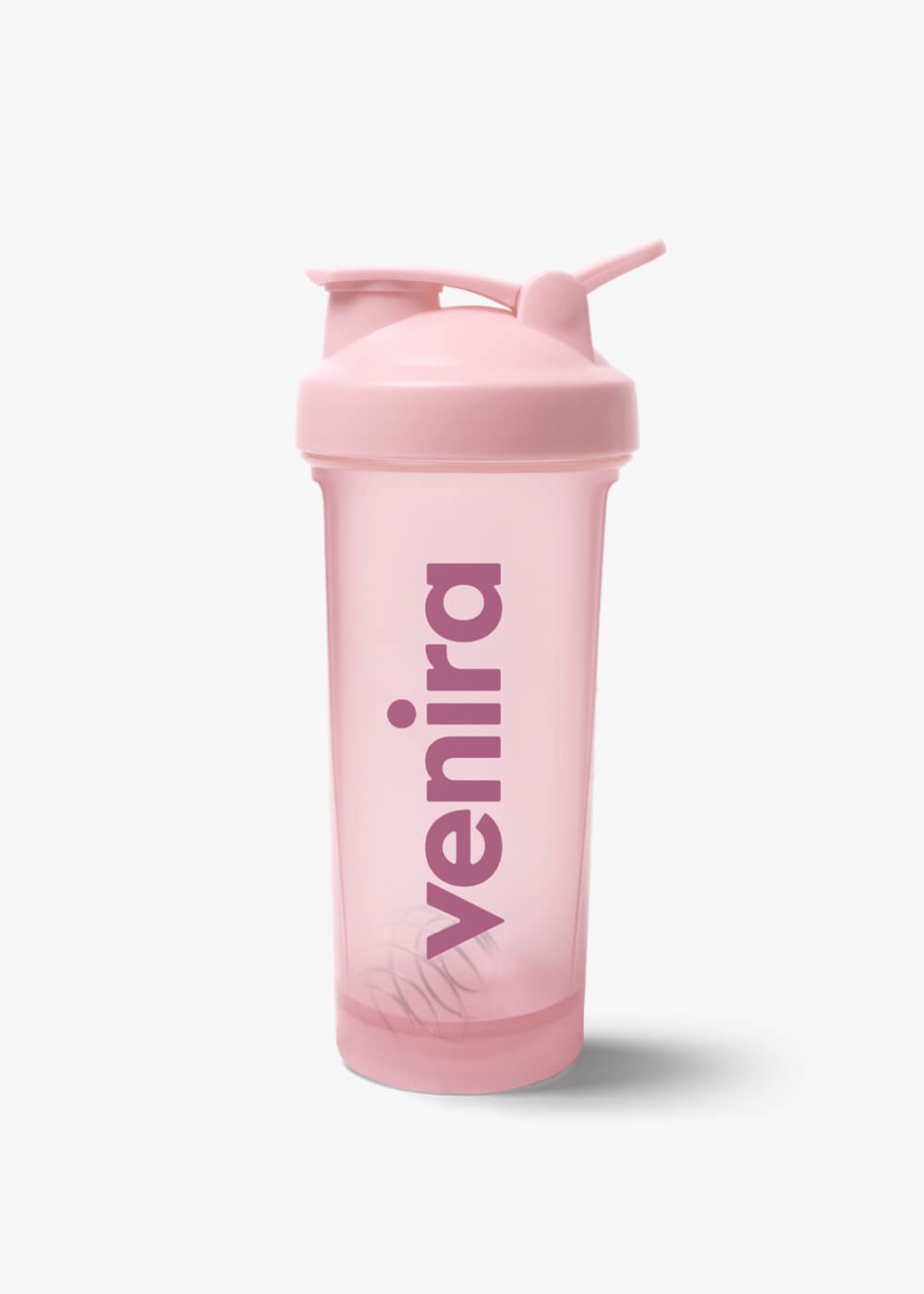 VENIRA shaker PRO s poutkem, světle růžový - 600 ml 600 ml