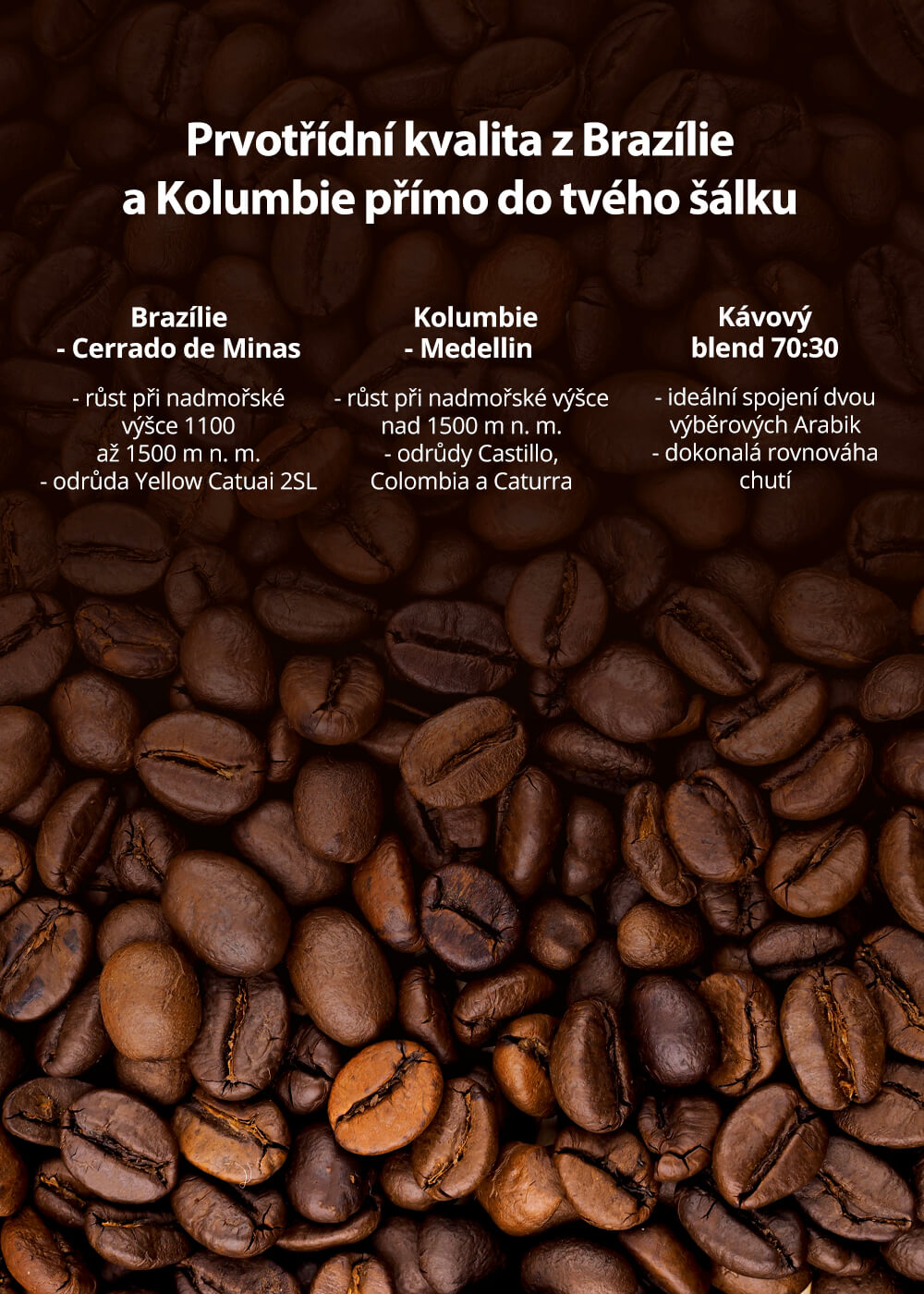 VENIRA čerstvě pražená káva, Arabica blend - 250 g