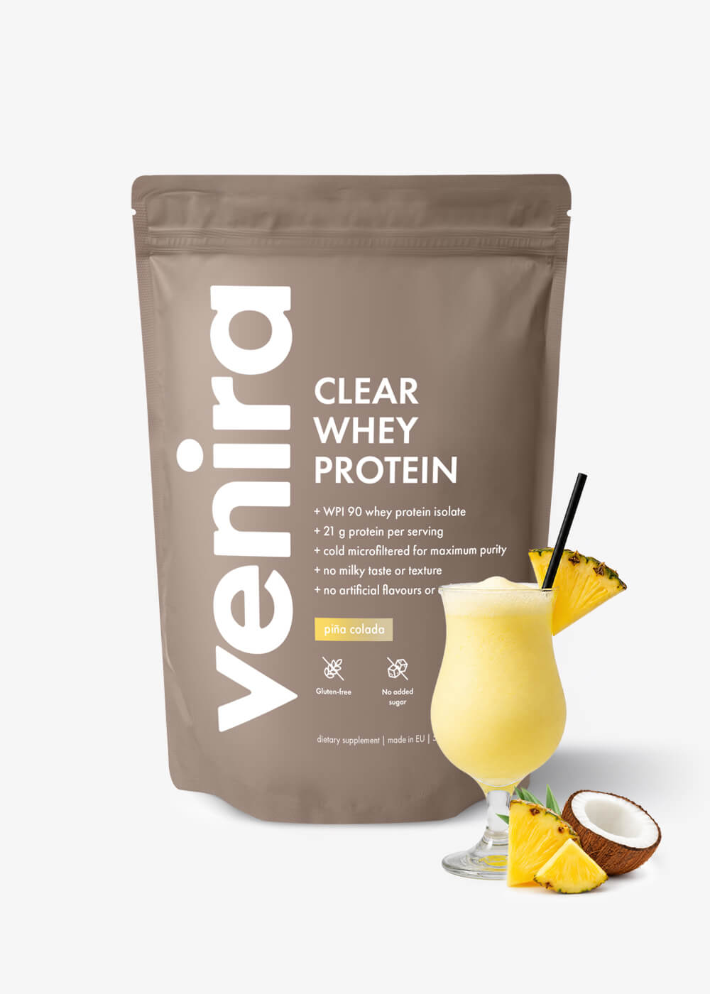 VENIRA clear whey protein, proteinová limonáda, piňakoláda, 500 g