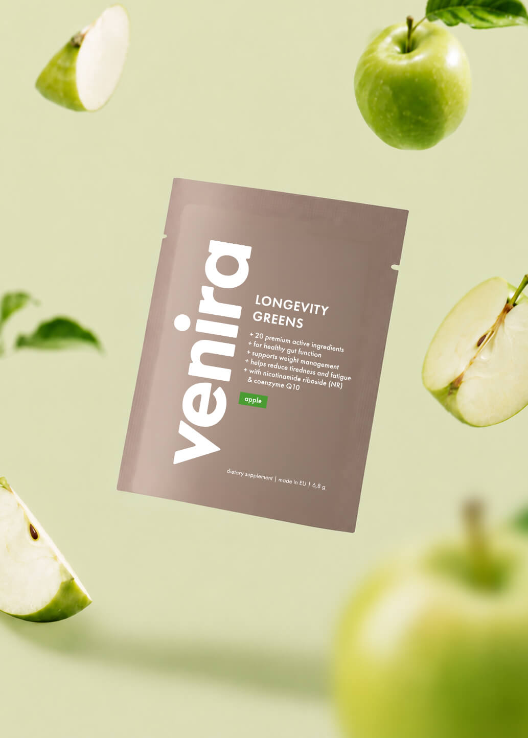 VENIRA longevity greens - vzorek, jablko, 6,8 g
