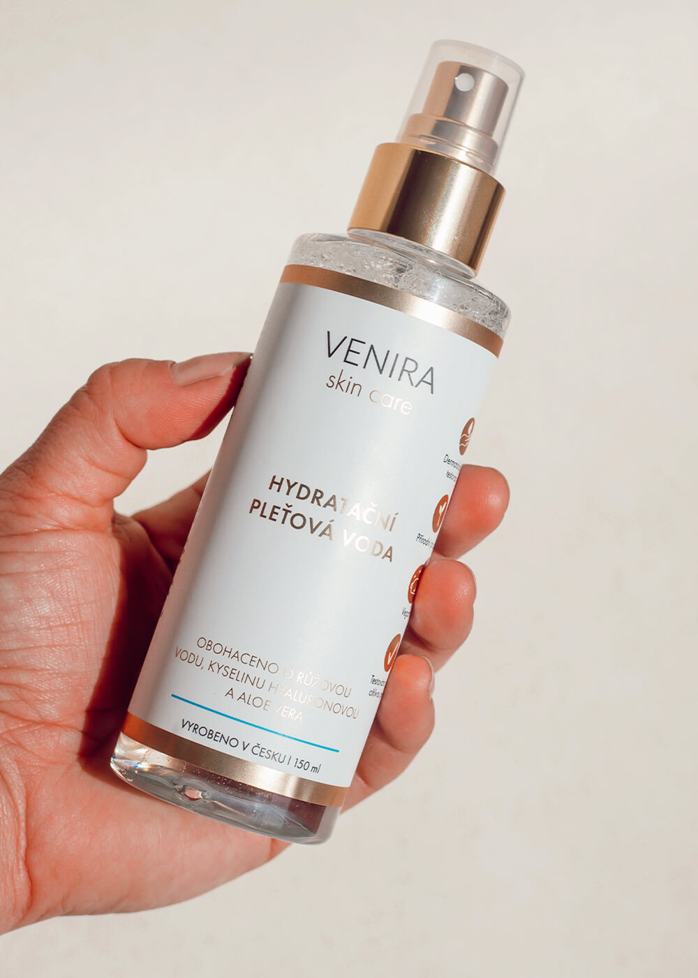 VENIRA hydratační pleťová voda, 150 ml