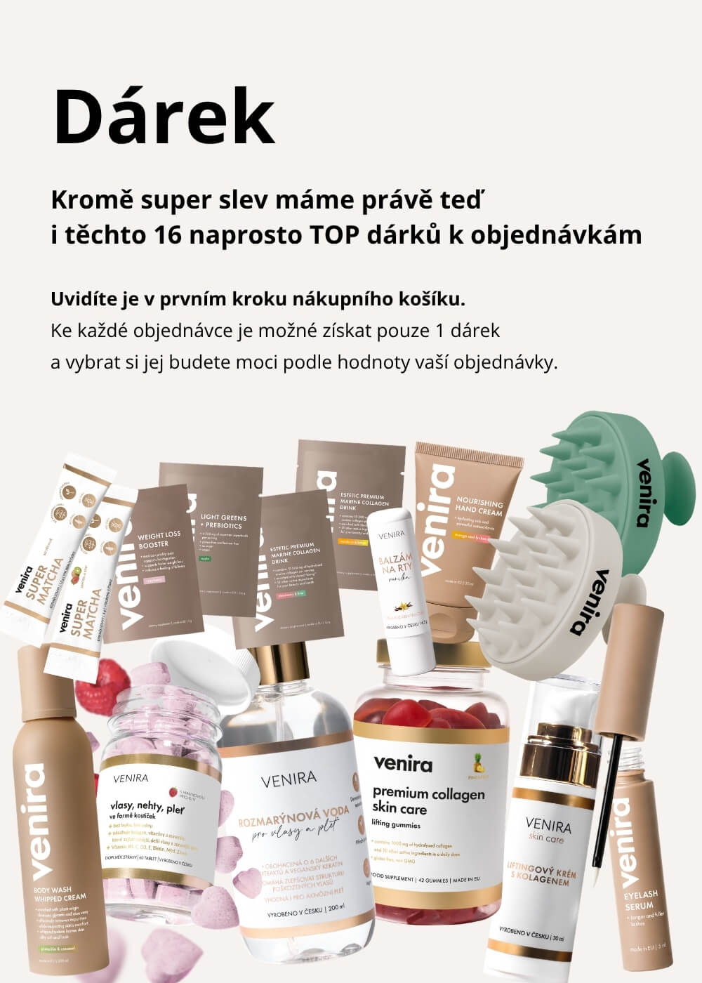 VENIRA beauty bomb - medvídci pro vlasy, nehty a pleť