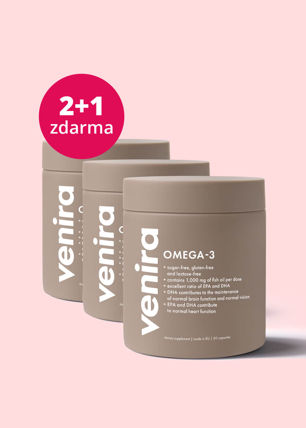 VENIRA omega 3, balíček 2+1 zdarma