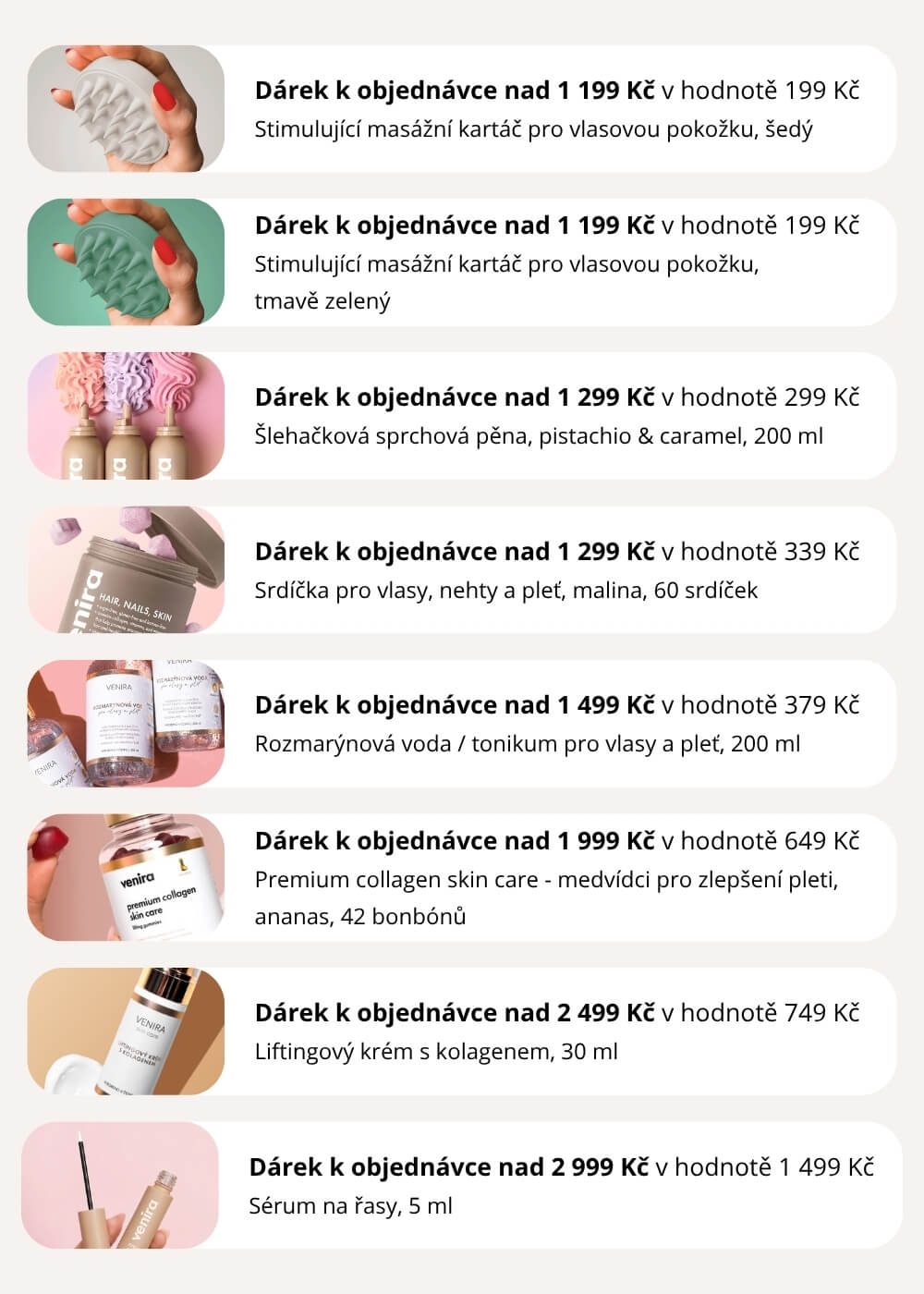 VENIRA šlehačková sprchová pěna