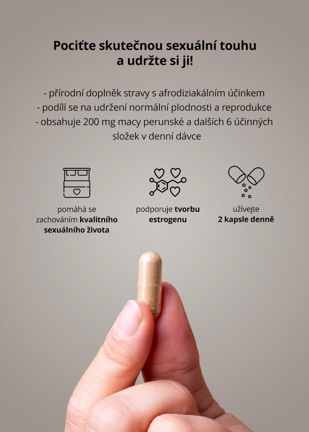 VENIRA sex booster, zvýšení chuti na sex, 80 kapslí