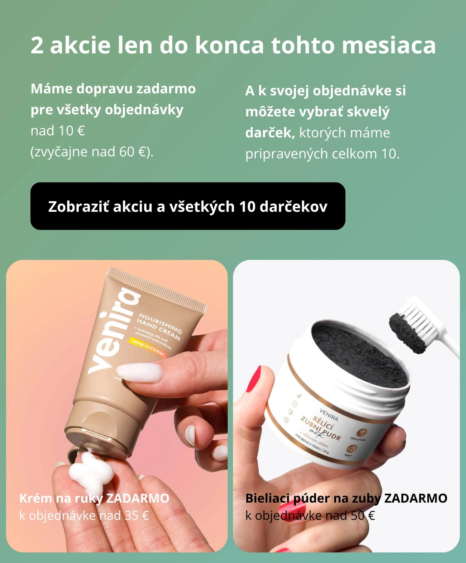 Prírodná kozmetika a doplnky stravy Venira