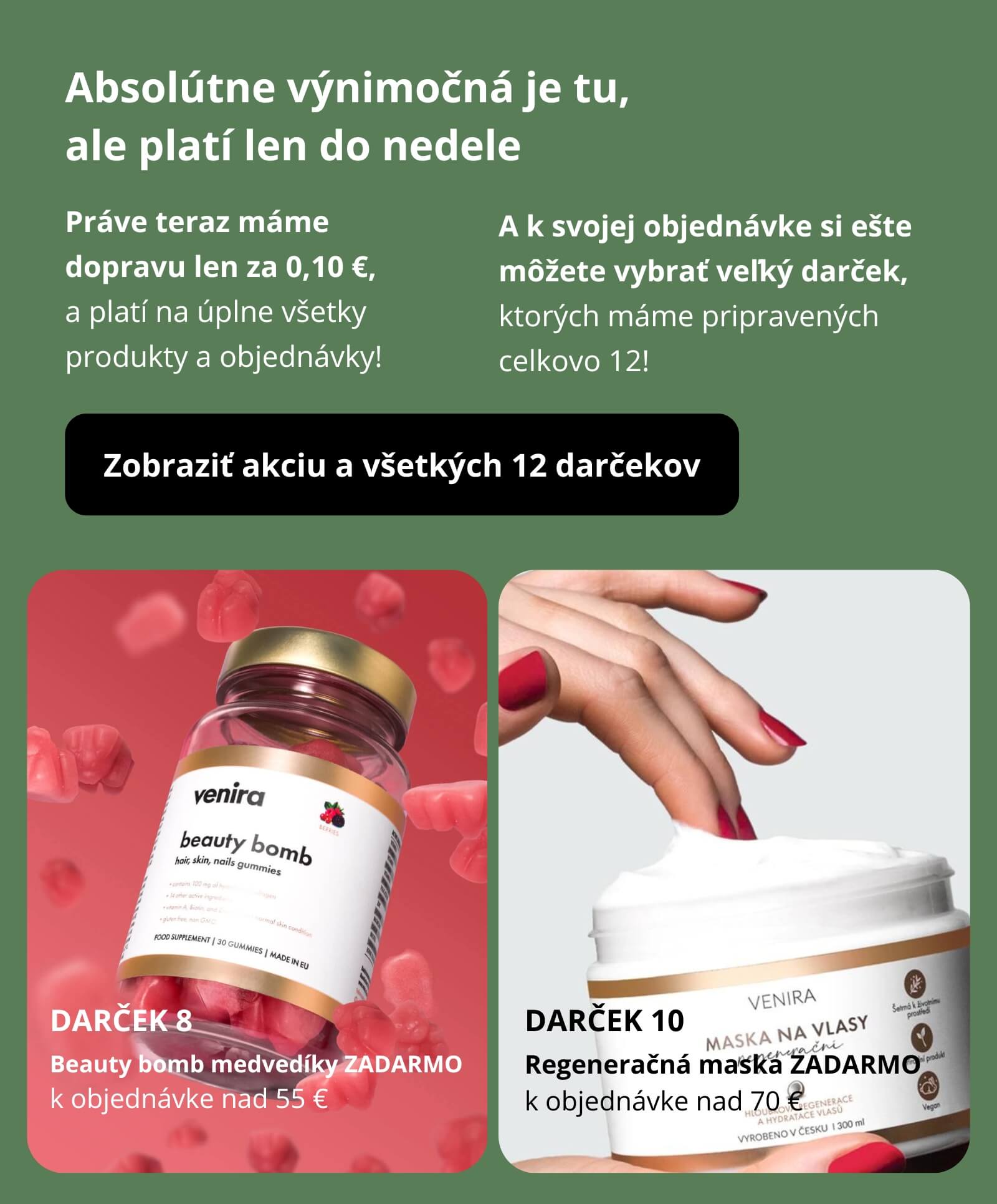 Prírodná kozmetika a doplnky stravy Venira