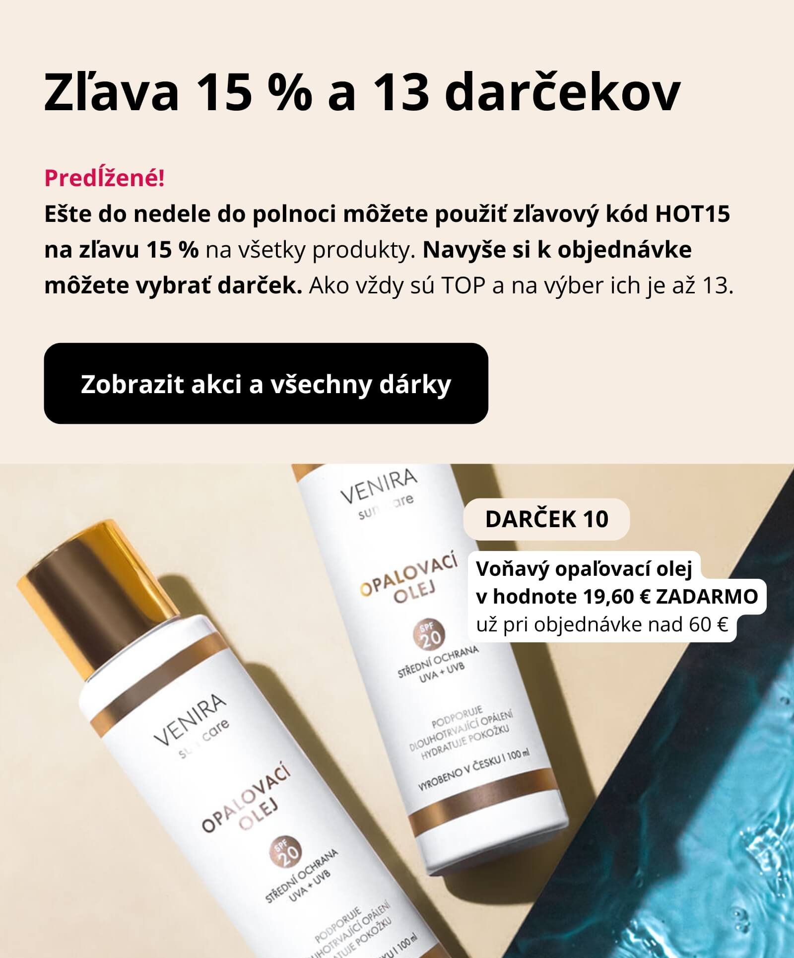 Prírodná kozmetika a doplnky stravy Venira
