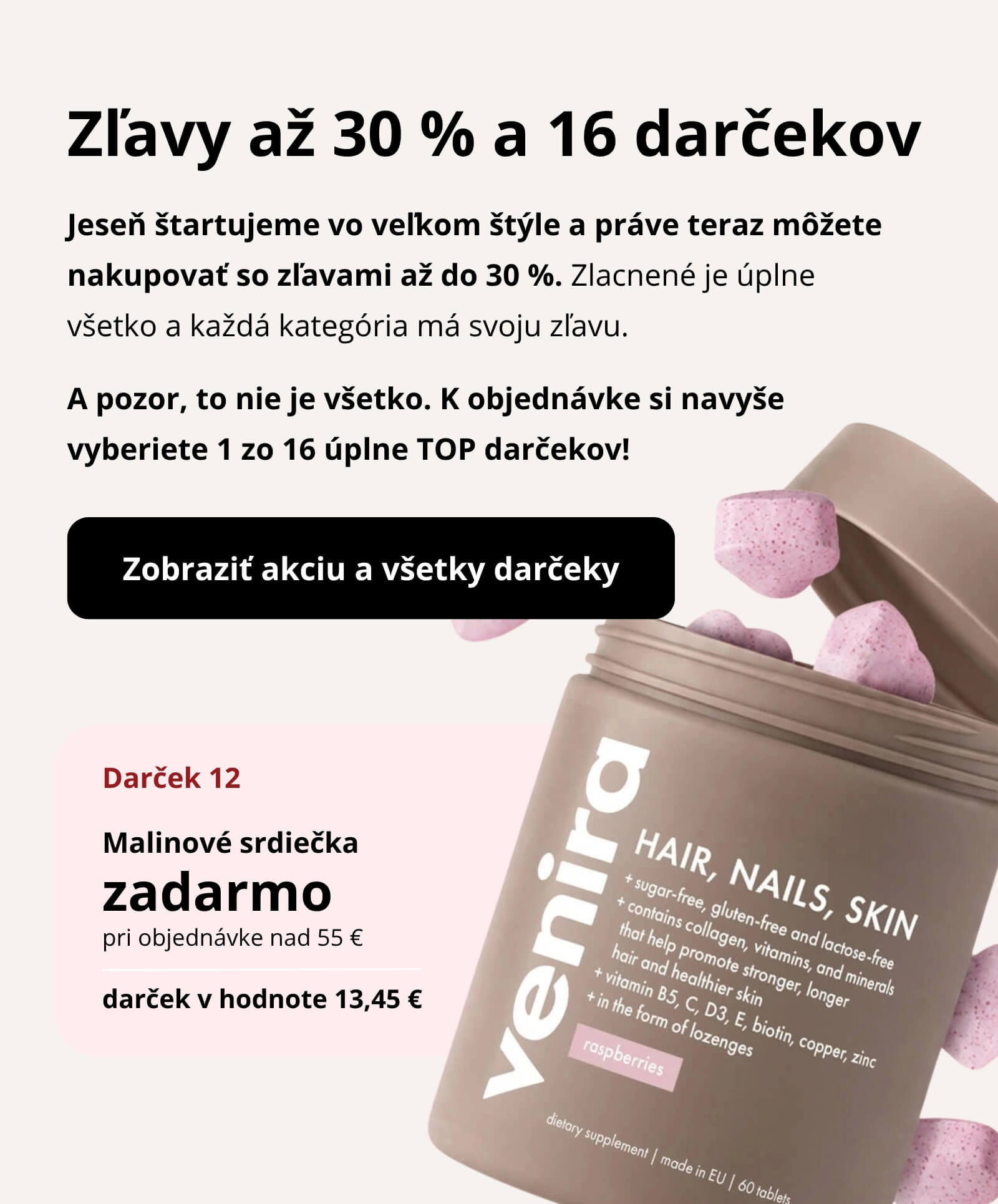 Prírodná kozmetika a doplnky stravy Venira