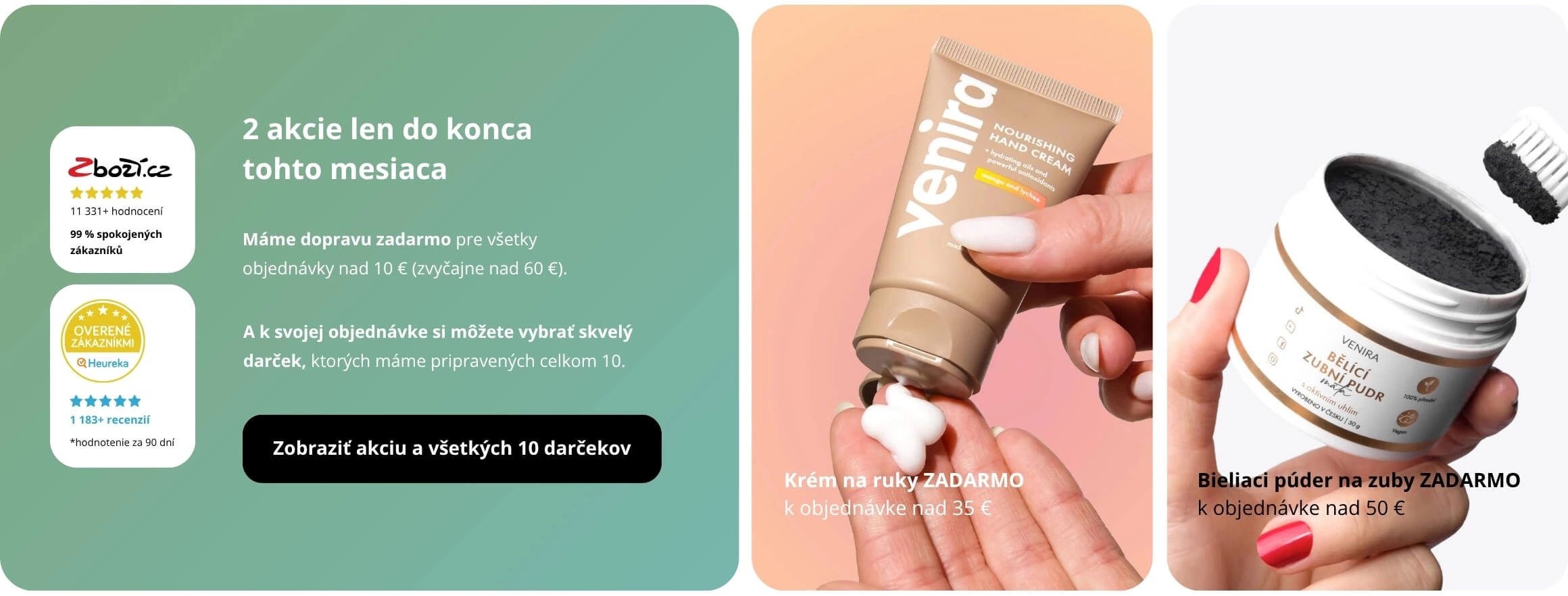 Prírodná kozmetika a doplnky stravy Venira