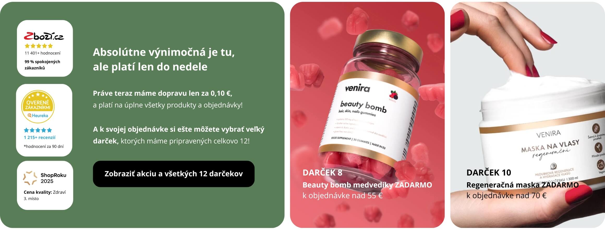 Prírodná kozmetika a doplnky stravy Venira