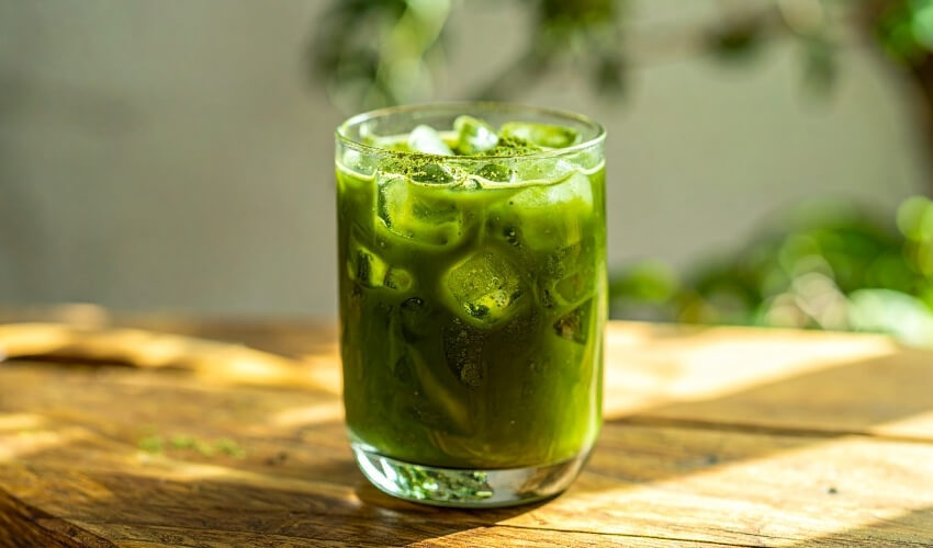 Zelený matcha drink ako súčasť jarnej detoxikácie
