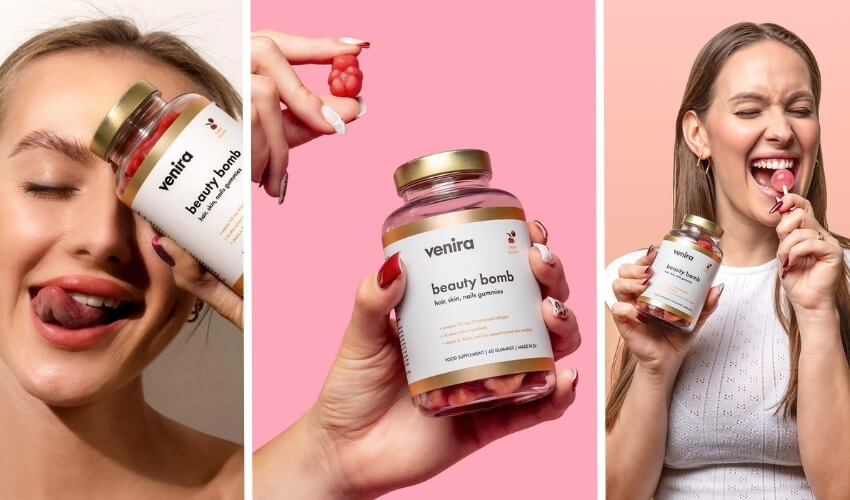 VENIRA beauty bomb medvedíky na vlasy, nechty a pokožku