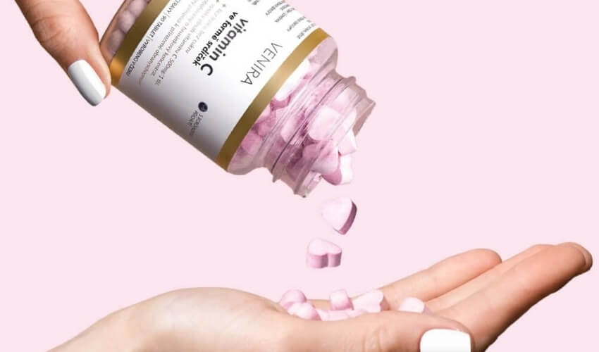 VENIRA vitamín C vo forme cukríkov na podporu imunity