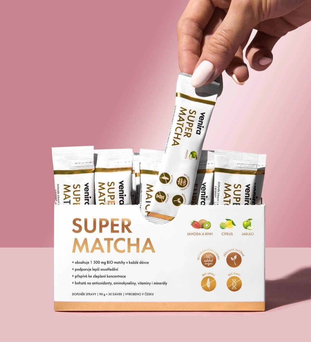 Vzorka super matcha jahoda-kivi