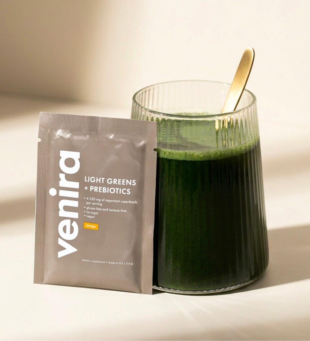 Light greens + prebiotiká – vzorka, mango, 5,6 g
