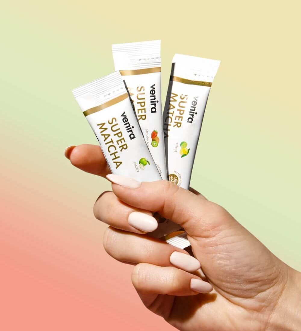 Vzorka super matcha, citrus