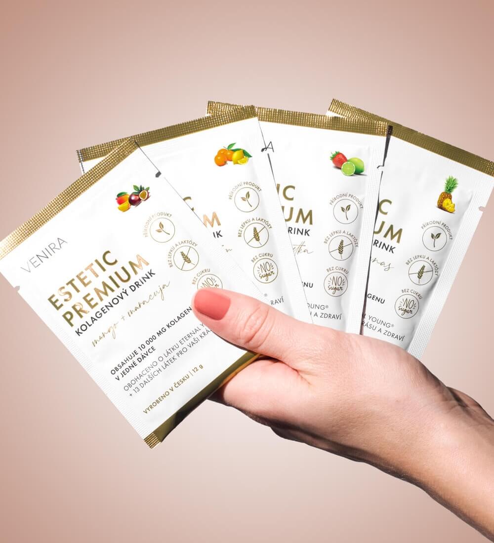 Vzorka ESTETIC PREMIUM kolagénu, ananás