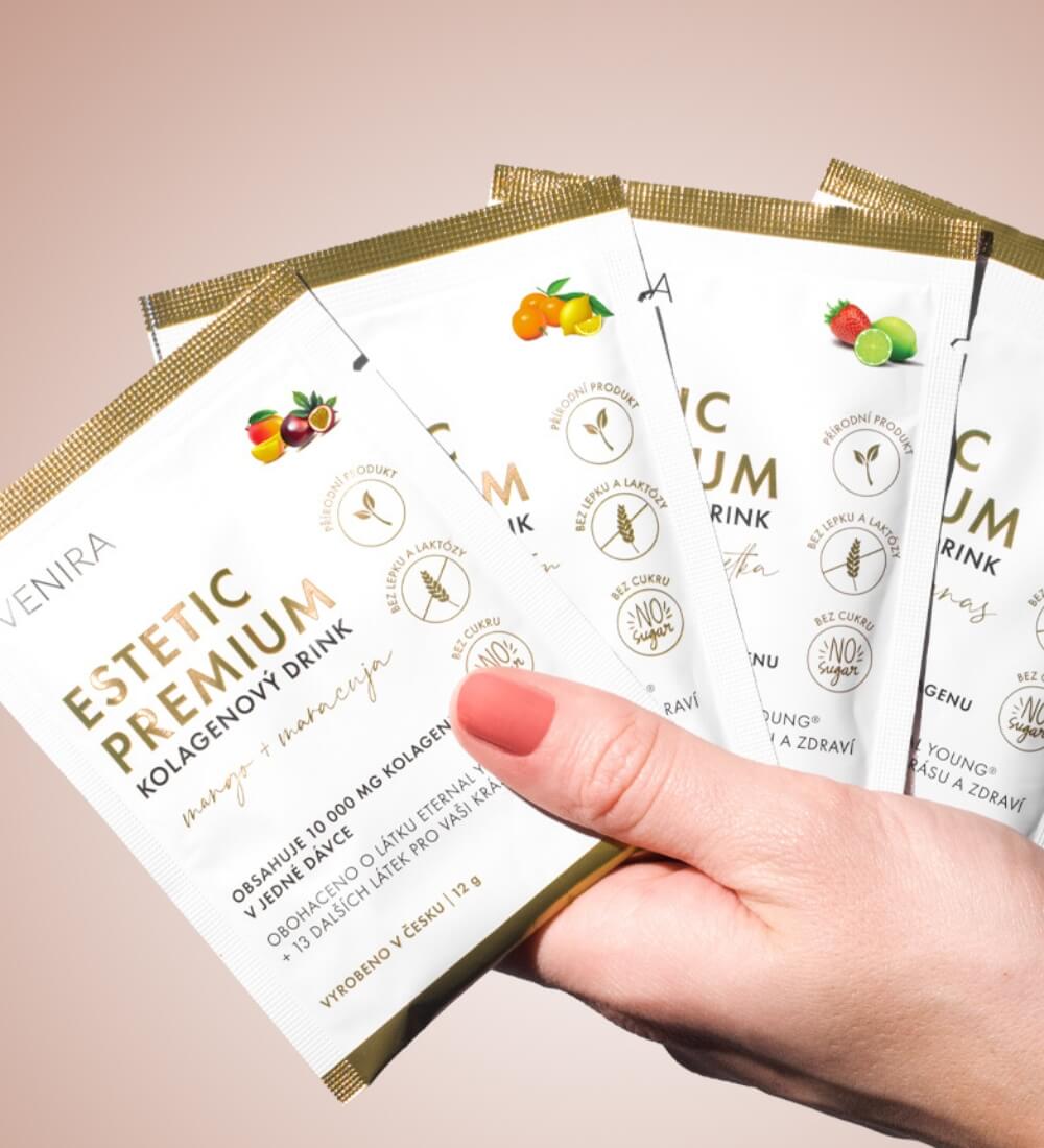 Vzorka ESTETIC PREMIUM kolagénu, mandarínka-citrón