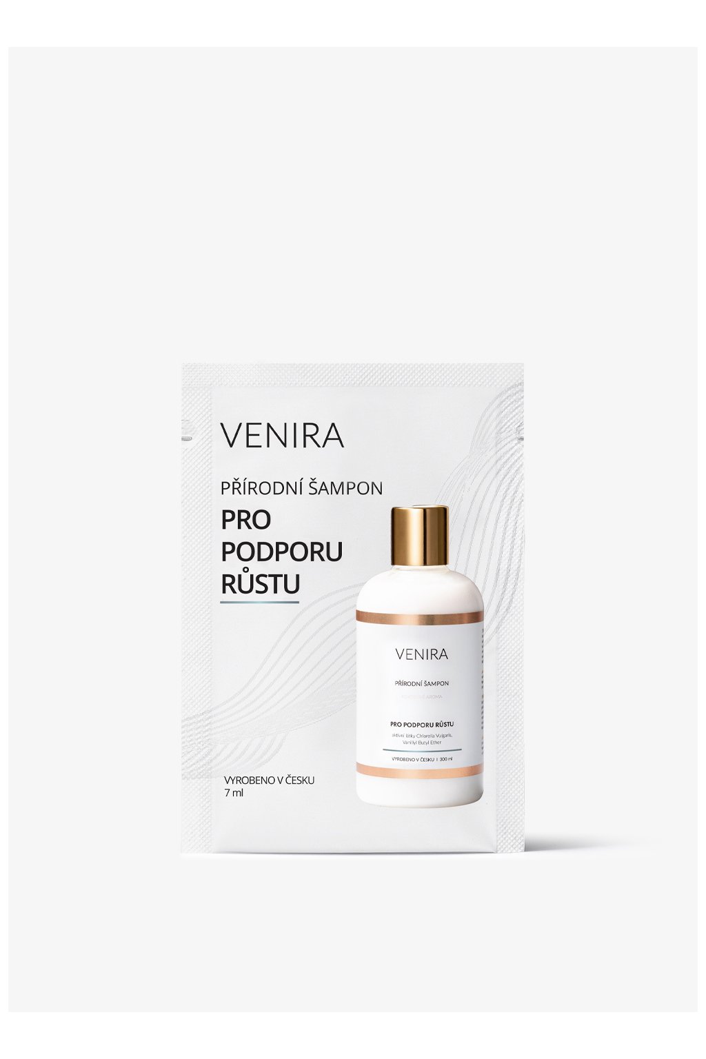 VENIRA prírodný šampón pre podporu rastu vlasov - vzorka  kokos, 7 ml