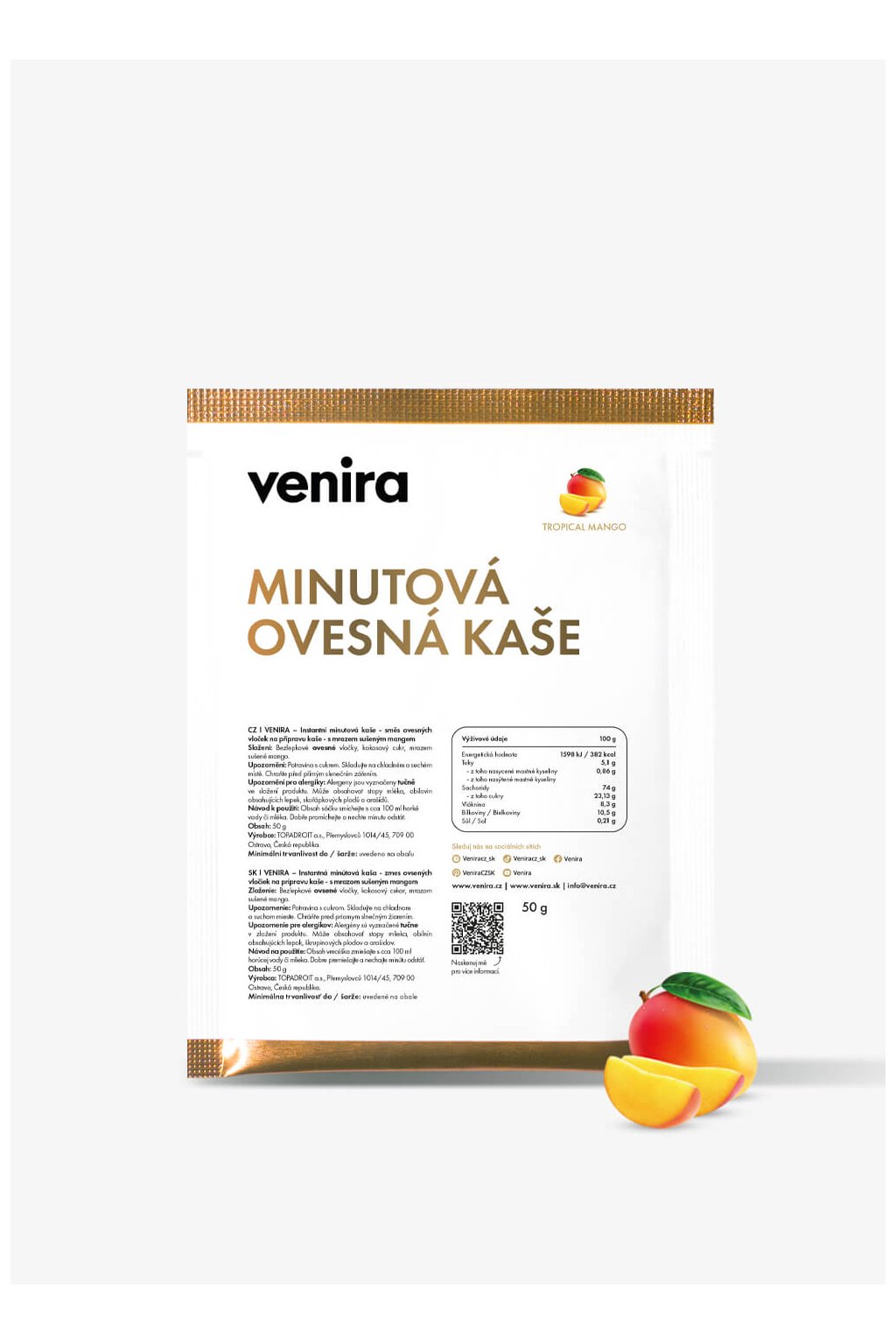 OVESNÁ KAŠE MANGO