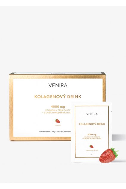 Kolagenový drink mořský jahoda